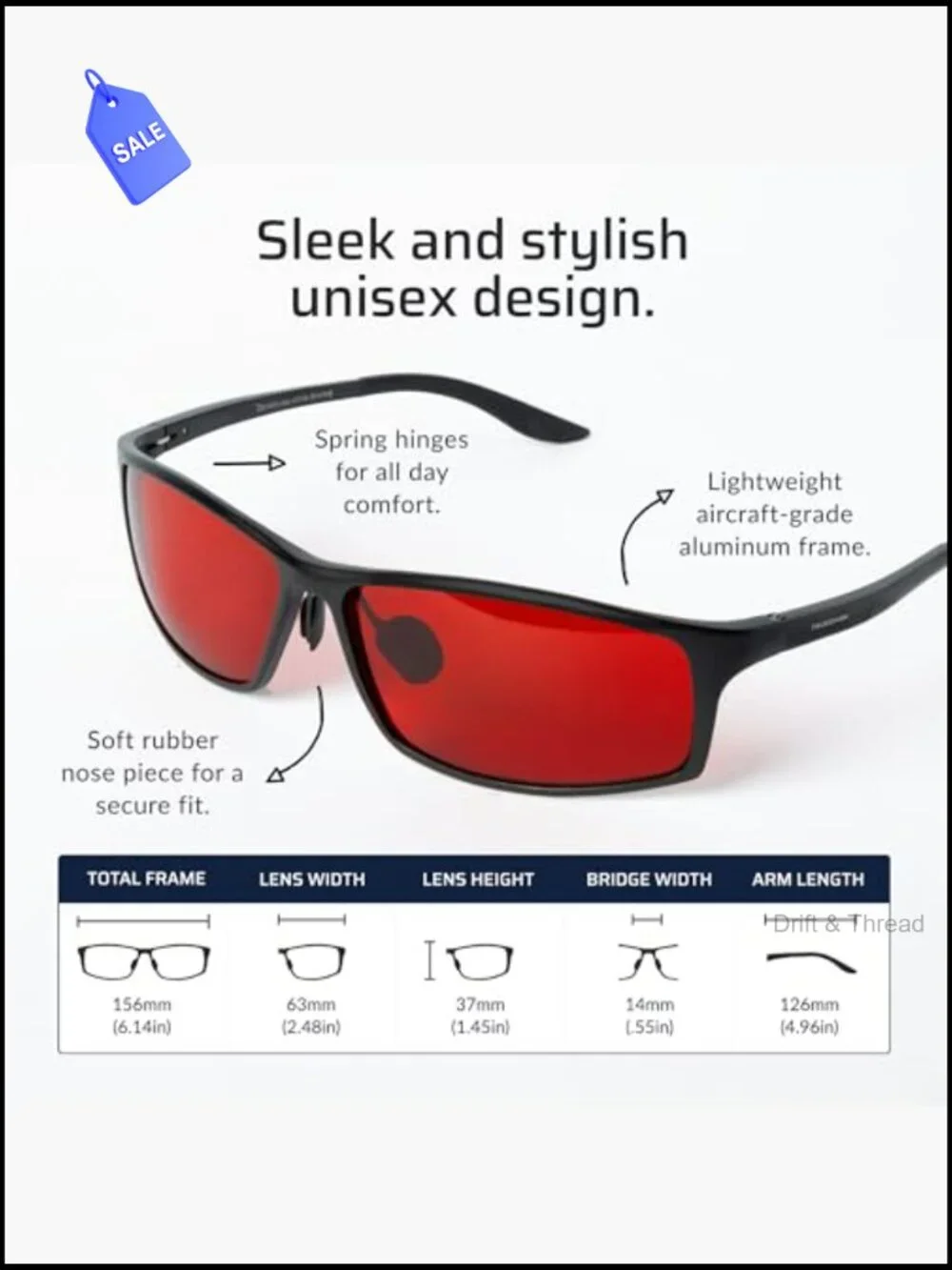 TrueDark Elite Blue Light Blocking Glasses Night Sleep Aid Metal Frame